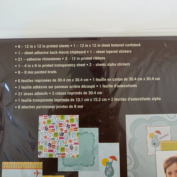 Recollections Travel Scrapbook Page Kit NEW - Picture 4 of 8